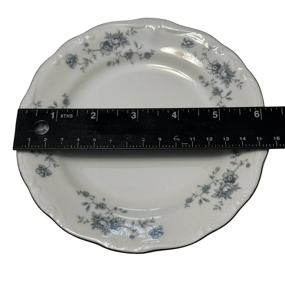 Johann Haviland Traditions Blue Garland Bread Butter Plates Set 5 6
